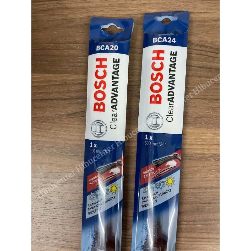 Gạt Mưa Cao Su BOSCH Clear Advantage - Móc Chữ U - Xương Mềm - Đủ Size | Chuyên Dành Cho Xe Châu Á
