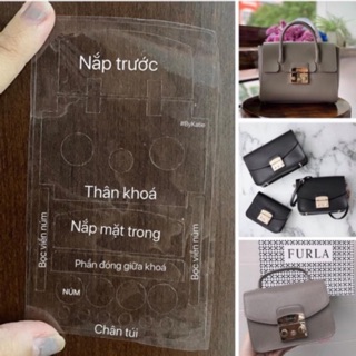 Bộ dán khoá túi xách Metropolis ( mua 3 tặng 1 )