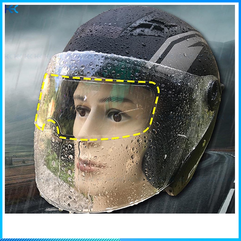 Phim Dán Mũ Bảo Hiểm Chống Sương Mù Chống Thấm Nước Tiện Dụng Khi Đi Xe Máy