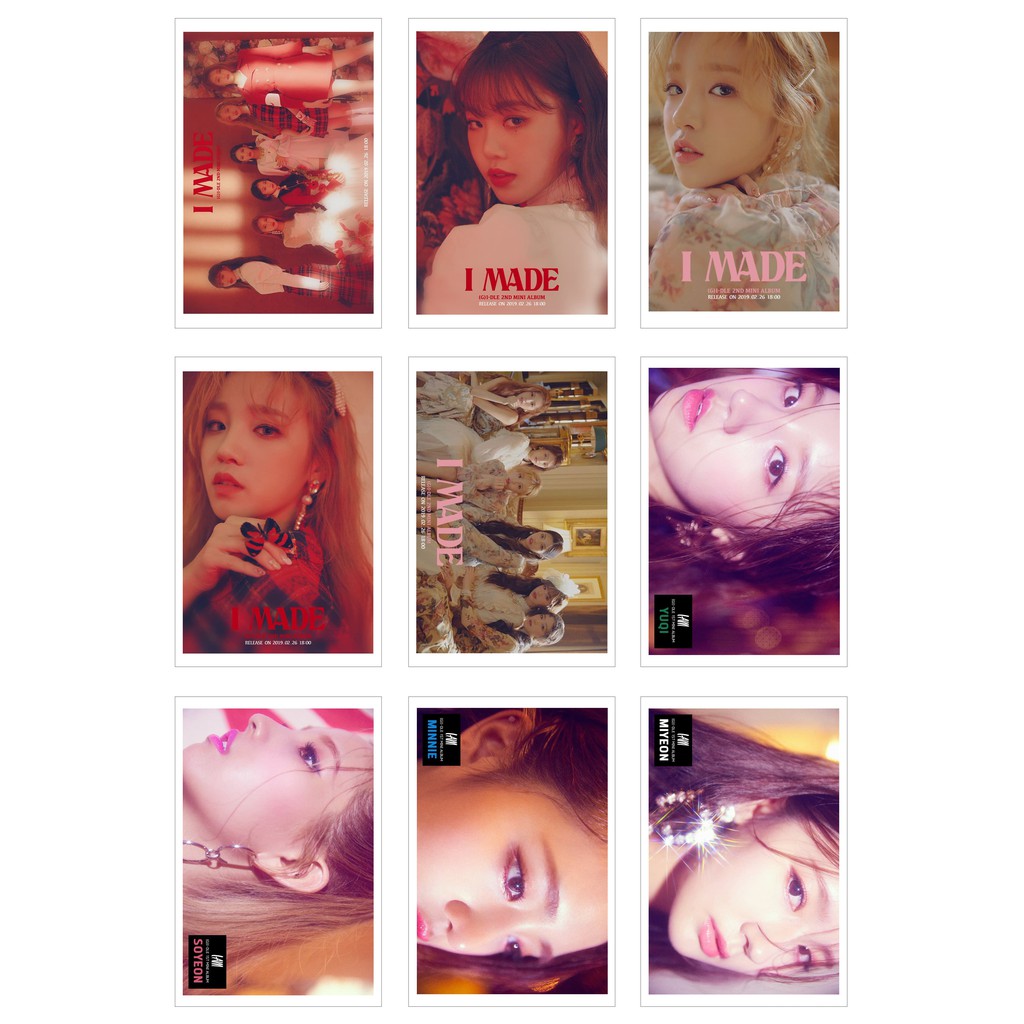 Lomo Card Ảnh (G)I-DLE - CONCEPT &quot; I AM - I MADE - UH OH&quot; ( 54 ảnh)