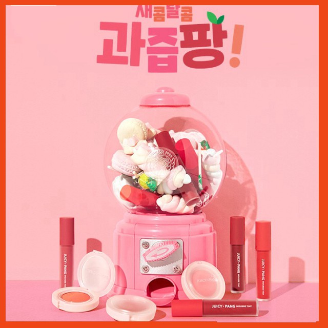 [SALE SHOCK] APIEU - Son kem lì mềm xốp Juicy Pang Mousse Tint CR02 CR03 đỏ gạch a'pieu