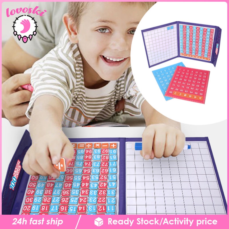 Bộ Đồ Chơi Bảng Đánh Số 1-100 Chữ Số Giáo Dục Cho Bé Từ 3 Tuổi