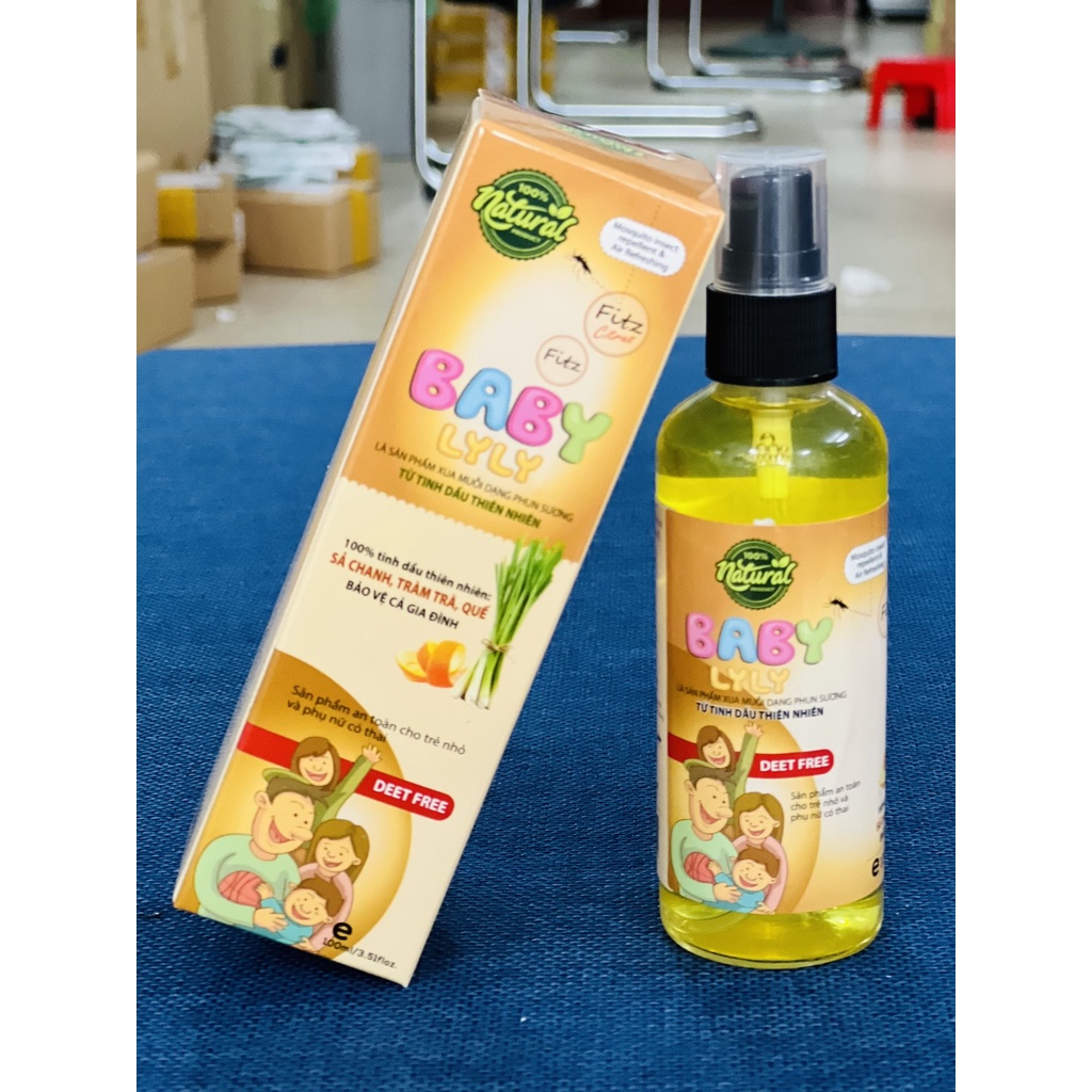 Xịt xua muỗi Baby Lyly cho bé, tránh muỗi côn trùng đốt