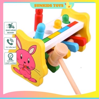 Bộ đồ chơi gỗ đập chuột cho bé