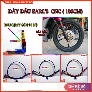 DÂY DẦU EARL HÀNG THÁI ĐẦU CNC 90 ĐỘ GẮN MỌI LOẠI XE ( KÍCH THƯỚC 100 CM)