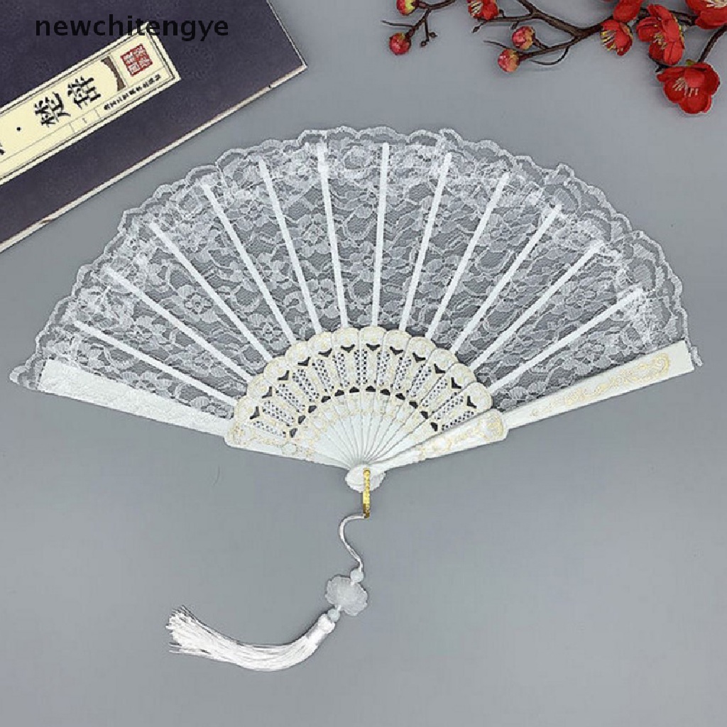 Quạt Xếp Phối Ren Phong Cách Trung Hoa Cổ Điển