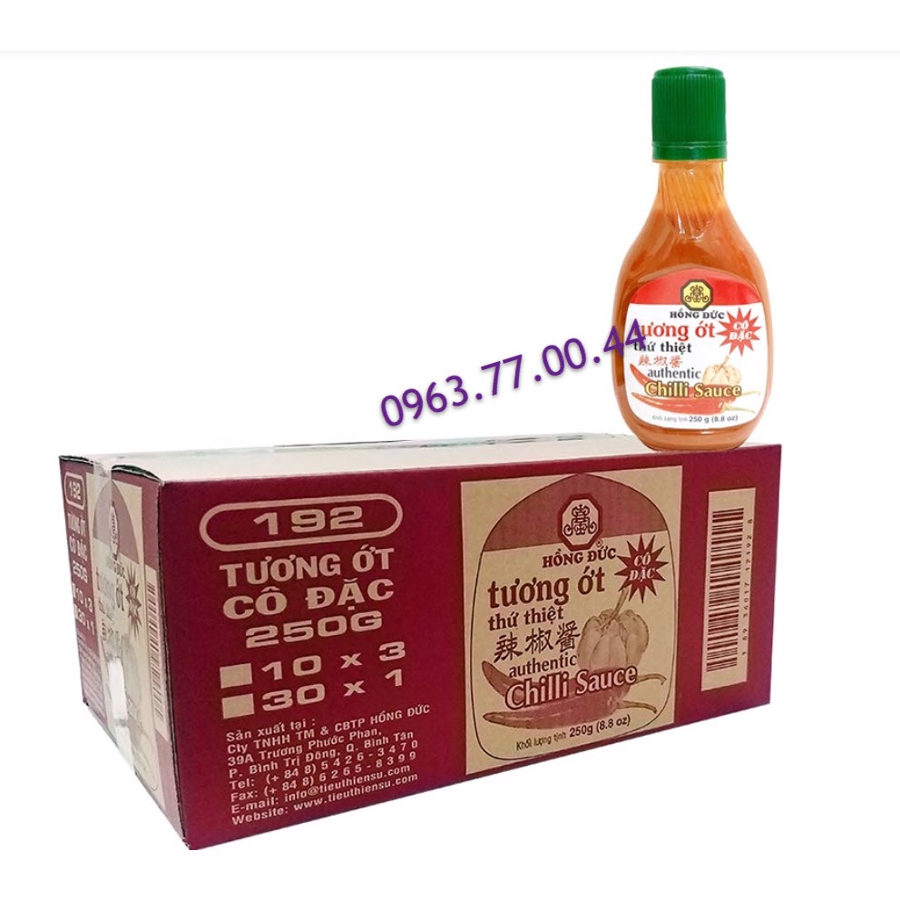 [SIÊU CAY] Tương Ớt Hồng Đức 250 gram (Cay Gấp 3 Loại Thường)