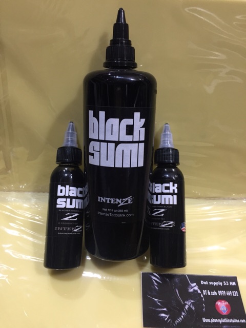 Mực xăm hình Black sumi 60ml