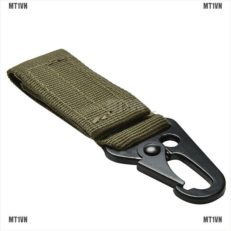 Móc khóa treo Carabiner sợi nylon phong cách quân đội