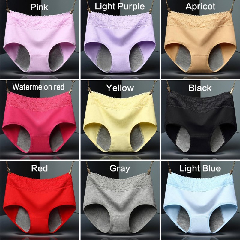 Female Physiological Pants Leak Proof Menstrual Women Underwear Period Panties Cotton Health Seamless Briefs In the waist Warm
