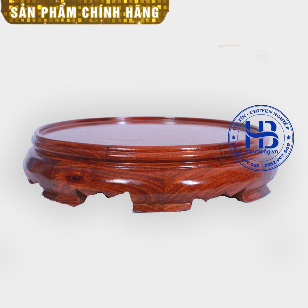 Kỷ tròn - Đôn tròn không chân - Đế bát hương (đồ thờ gỗ, kê bát hương)