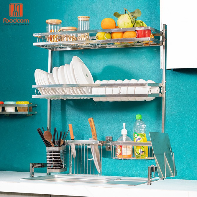 Kệ chén bát thông minh để bồn rửa - Foodcom - Made in Việt Nam - Nhiều size | BigBuy360 - bigbuy360.vn