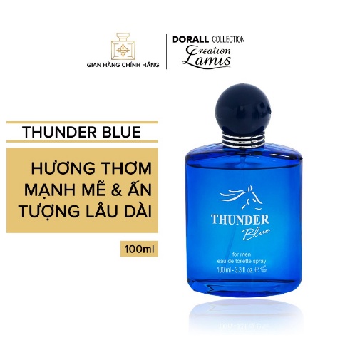Nước hoa Dubai chính hãng dành cho nam Dorall Collection Thunder Blue hương thơm mạnh mẽ, ấn tượng lâu dài 100ml