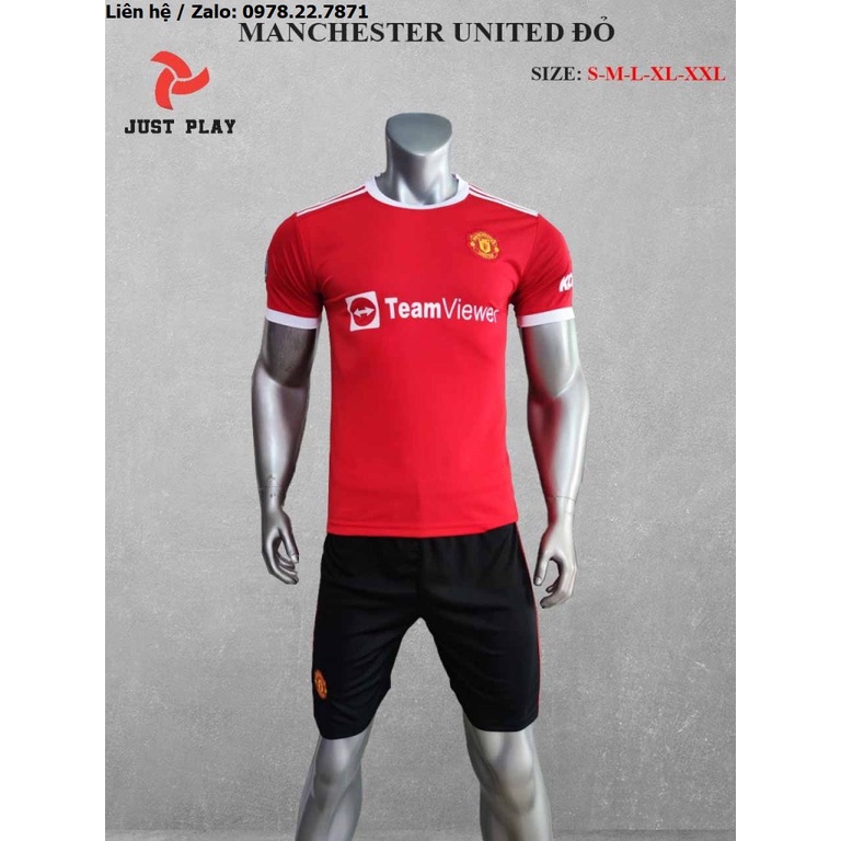 - BỘ QUẦN ÁO BÓNG ĐÁ MU MANCHESTER UNITED SÂN NHÀ MÀU ĐỎ 2021-2022