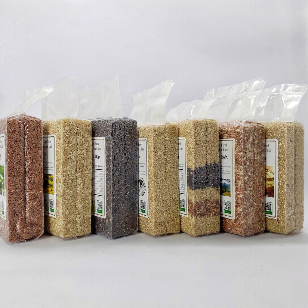 {Healthy} Gạo lứt tươi nguyên cám An Food (Gói 1kg) - 100% hữu cơ, gạo sạch cho mọi nhà, ngọt cơm ngọt vị