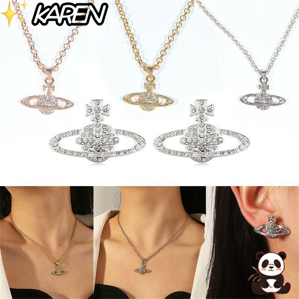 Vòng cổ/ khuyên tai/ vòng tay mặt hình trái tim đính đá zircon thời trang phong cách bohemian