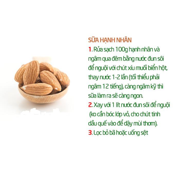 Hạnh nhân rang bơ vỏ mỏng (túi 500g hàng NK)