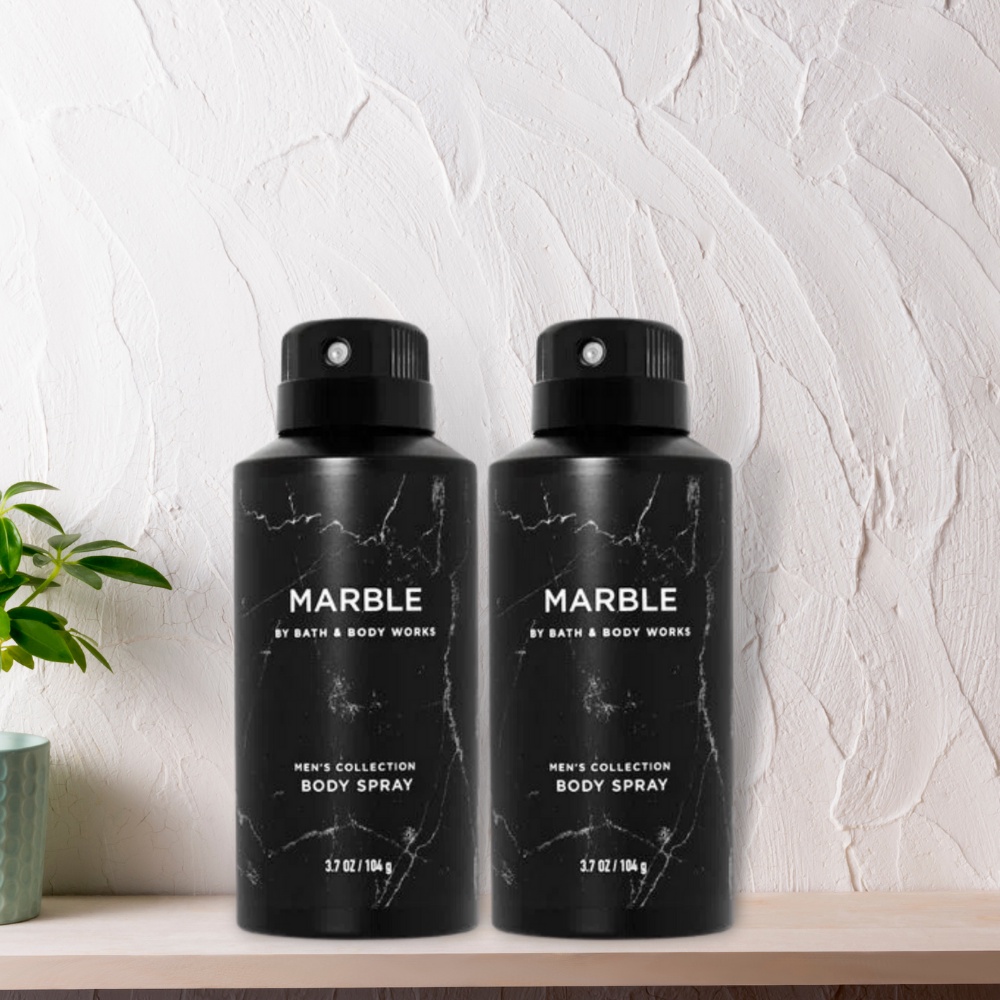 Xịt  Thơm Toàn Thân Nam Bath & Body Works – Marble Men’s Collection - Mùi Hương Nam Tính Mạnh Mẽ Chai 104g