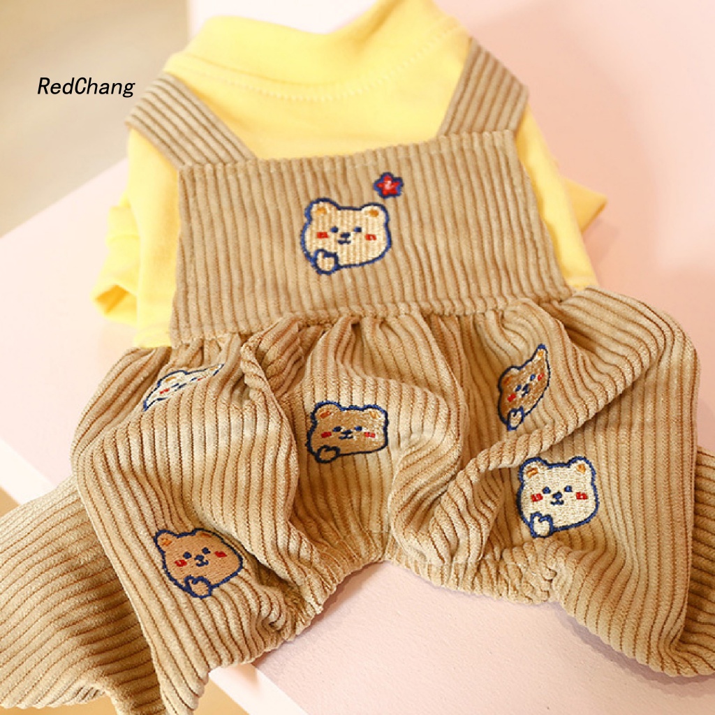 Rc ~ Quần Yếm Cổ Tròn Giữ Ấm Bốn Ống Chân Cho Thú Cưng