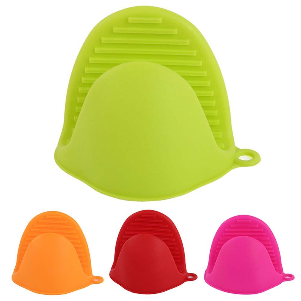 Găng Tay Silicone Cách Nhiệt Chống Trượt Nhiều Màu Tiện Dụng Cho Nhà Bếp