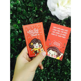 9 pack lì xì ( 1 pack gồm 8 chiếc, 4 mẫu)