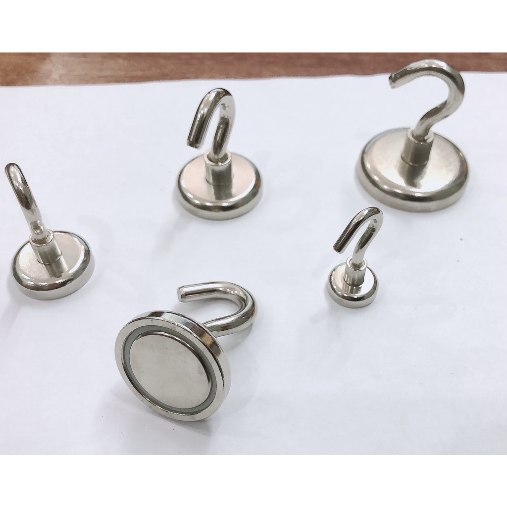 Nam châm có móc treo GAOMS, nguyên liệu đất hiếm có móc câu lực hút siêu mạnh
