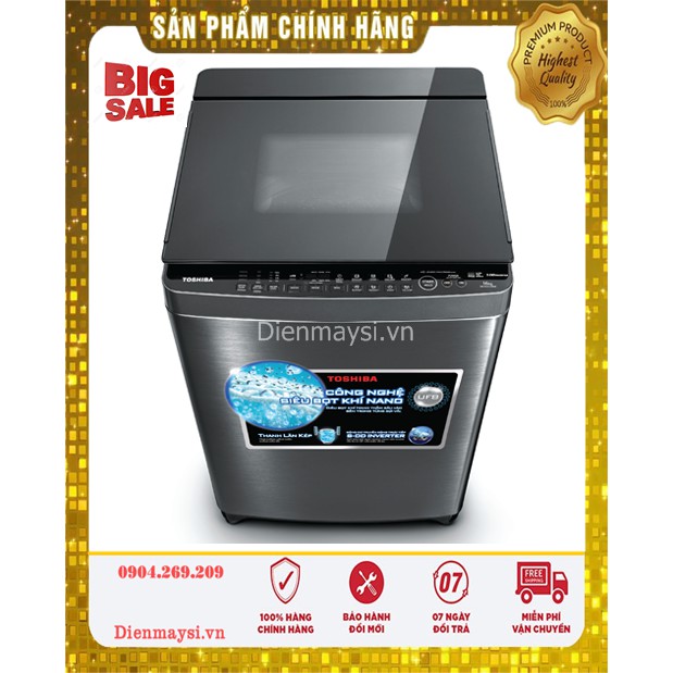 Máy Giặt TOSHIBA 16Kg AW-DUG1700WV (SS) (Miễn phí giao tại HCM-ngoài tỉnh liên hệ shop)