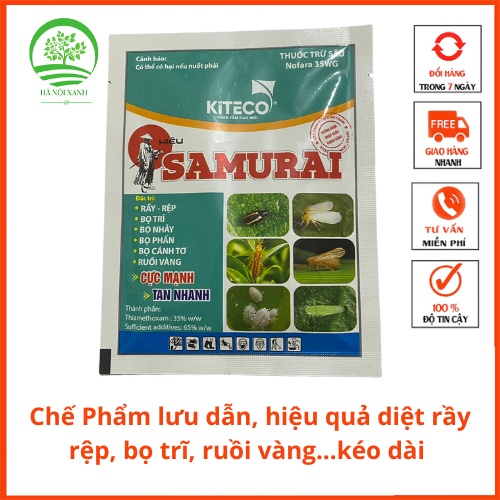 Hiệu SAMURAI -Chế phẩm hiệu quả với bọ trĩ, rầy rệp trên hoa Hồng , hoa cúc
