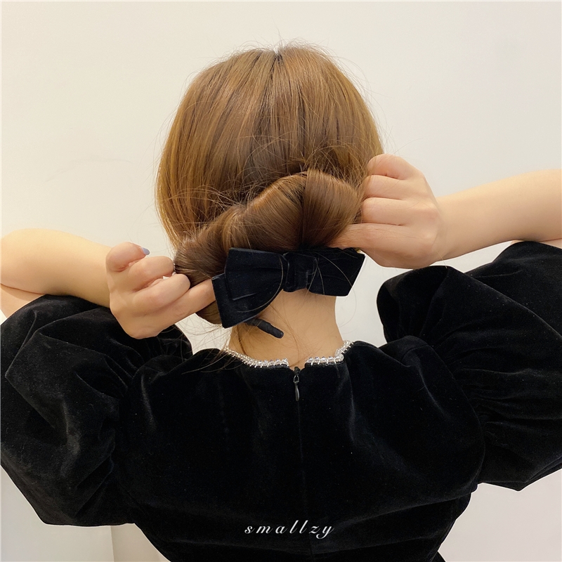 Băng đô nơ tròn thời trang Hàn Quốc