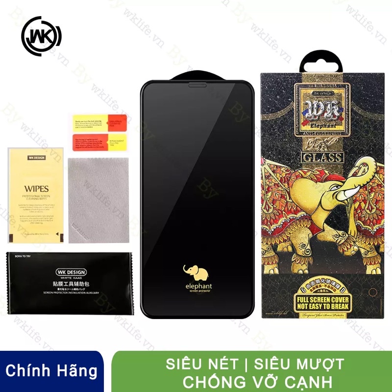 Cường lực con voi WK chính hãng cho ip 13 pro max/13 pro/ip 13/13 mini - Brand nhìu hàng pha ke nhất