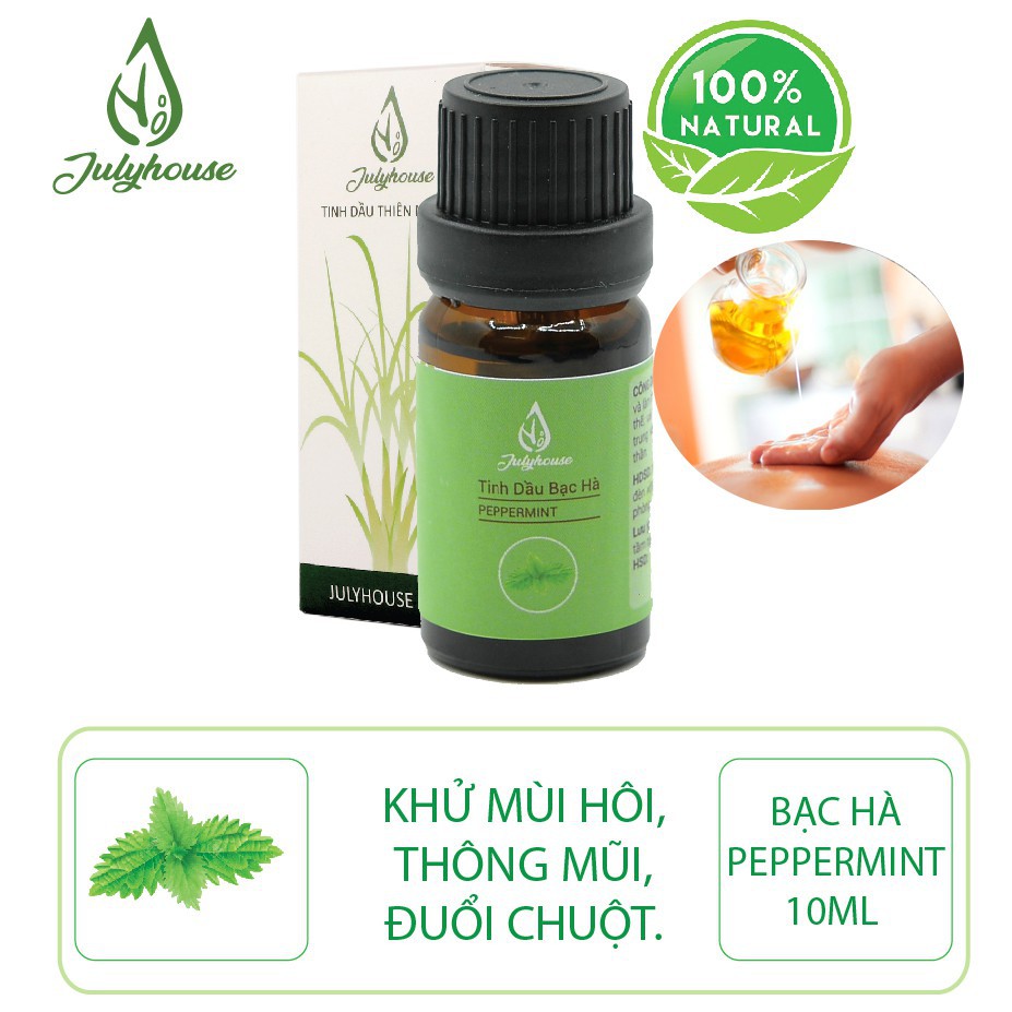Tinh dầu Bạc Hà thơm phòng, giải cảm : 100ML-50ML-30ML-10ML