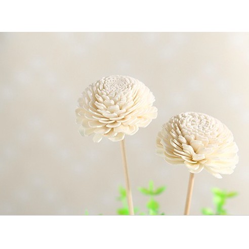 [HOA TO 4.5cm] Một bộ 2 que &amp; 2 hoa khuếch tán tinh dầu, dùng để cắm vào các lọ tinh dầu nước hoa khuếch tán.