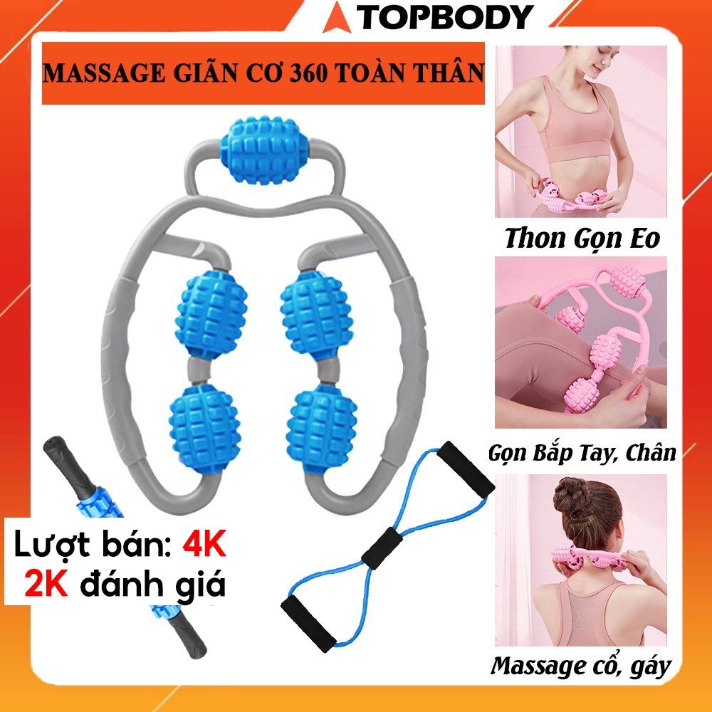 Con lăn Yoga Massage Bắp Tay, Bắp Chân, Con lăn Massage Tiện Dụng Chất Lượng Cao TOPBODY