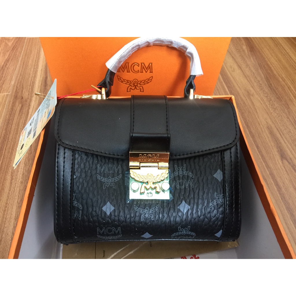 [ Có săn] TÚI MCM da bò, full box + bill check code size 21 | BigBuy360 - bigbuy360.vn