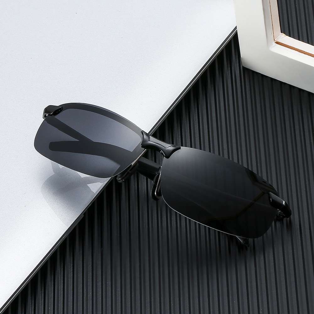 Kính chống tia UV màu đen phong cách cổ điển dành cho nam