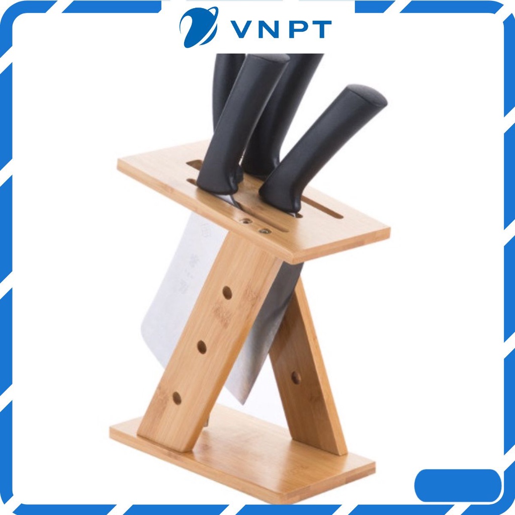 Ống đựng dao kéo thìa đũa bằng gỗ tre tự nhiên giúp khô ráo nhanh hơn kiêm hộp cắm dao kéo để bàn bếp sang trọng mẫu Z