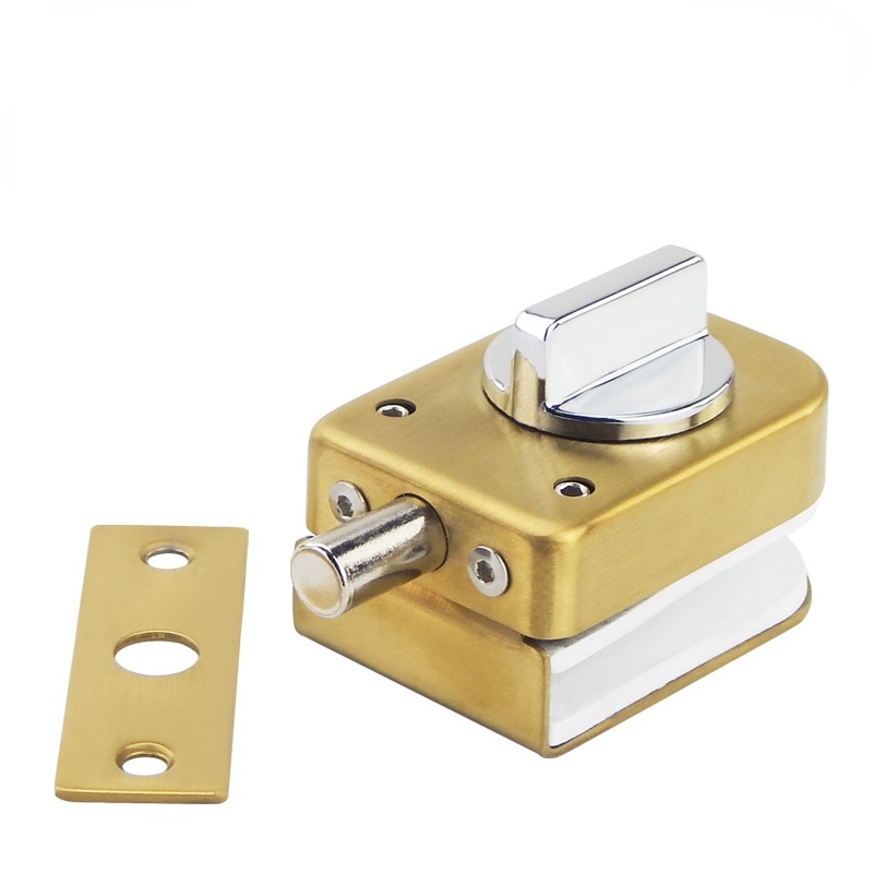 Chốt Khóa Cửa Kính Bằng Thép Không Gỉ Dày 8-12mm Không Khung Tiện Dụng Cho Văn Phòng