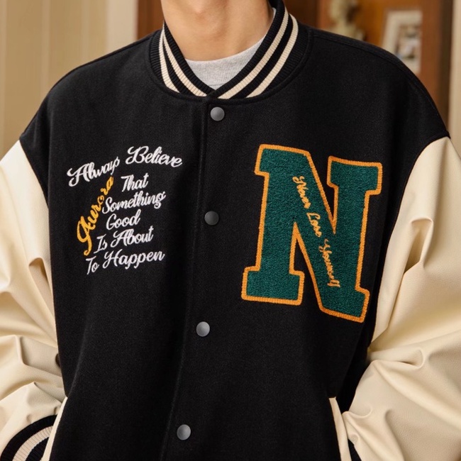 Áo khoác bomber nam vải cotton dài tay phong cách vintage cho nữ 2022 thời trang bigsize simple unisex áo khoác bóng chày nữ