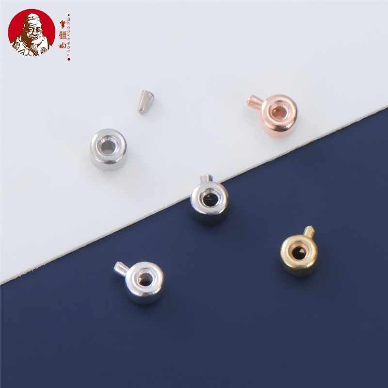 Hạt Bạc S925 Mạ Vàng Dùng Làm Vòng Tay / Dây Chuyền Thủ Công DIY