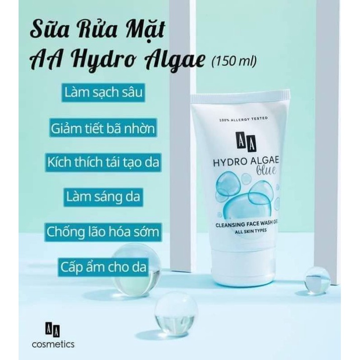 sửa rửa mặt Aa cosmetics