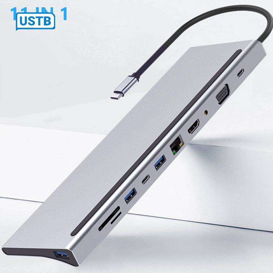 Hub Chuyển Đổi Usb Type C Cho Laptop Vga Rj45