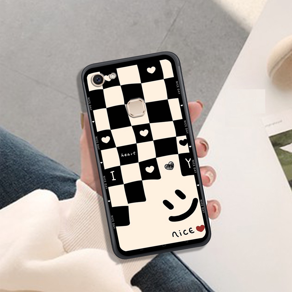 Ốp Lưng VIVO V7 - V7 PLUS - V9 - Y85 - V11i - Y97 ,  In Hình &quot;Black Heart&quot; Phong Cách Đẹp.