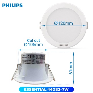 Đèn LED downlight âm trần Philips Essential dòng 4408x