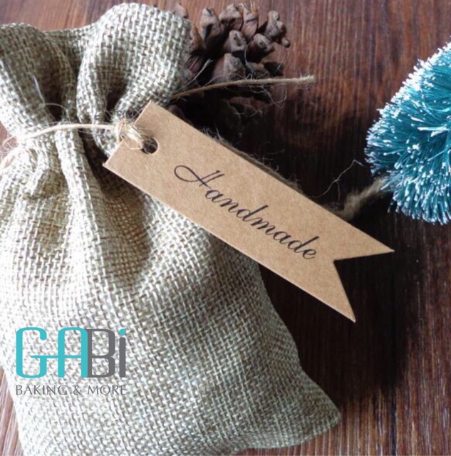 100 tag giấy Thank You/Handmade