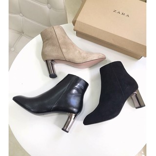 Boot Zara Basic Gót Bạc