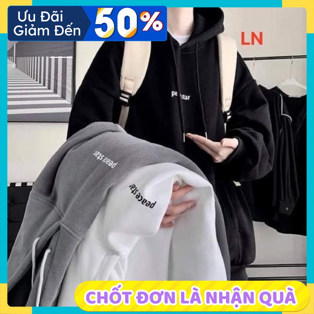 Áo Hoodie Nam Nữ, Áo hoodie nam nữ form rộng nỉ ngoại dày có mũ unisex