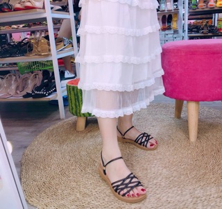 SANDAL QUAI CHÉO RỌ ĐẾ MỀM