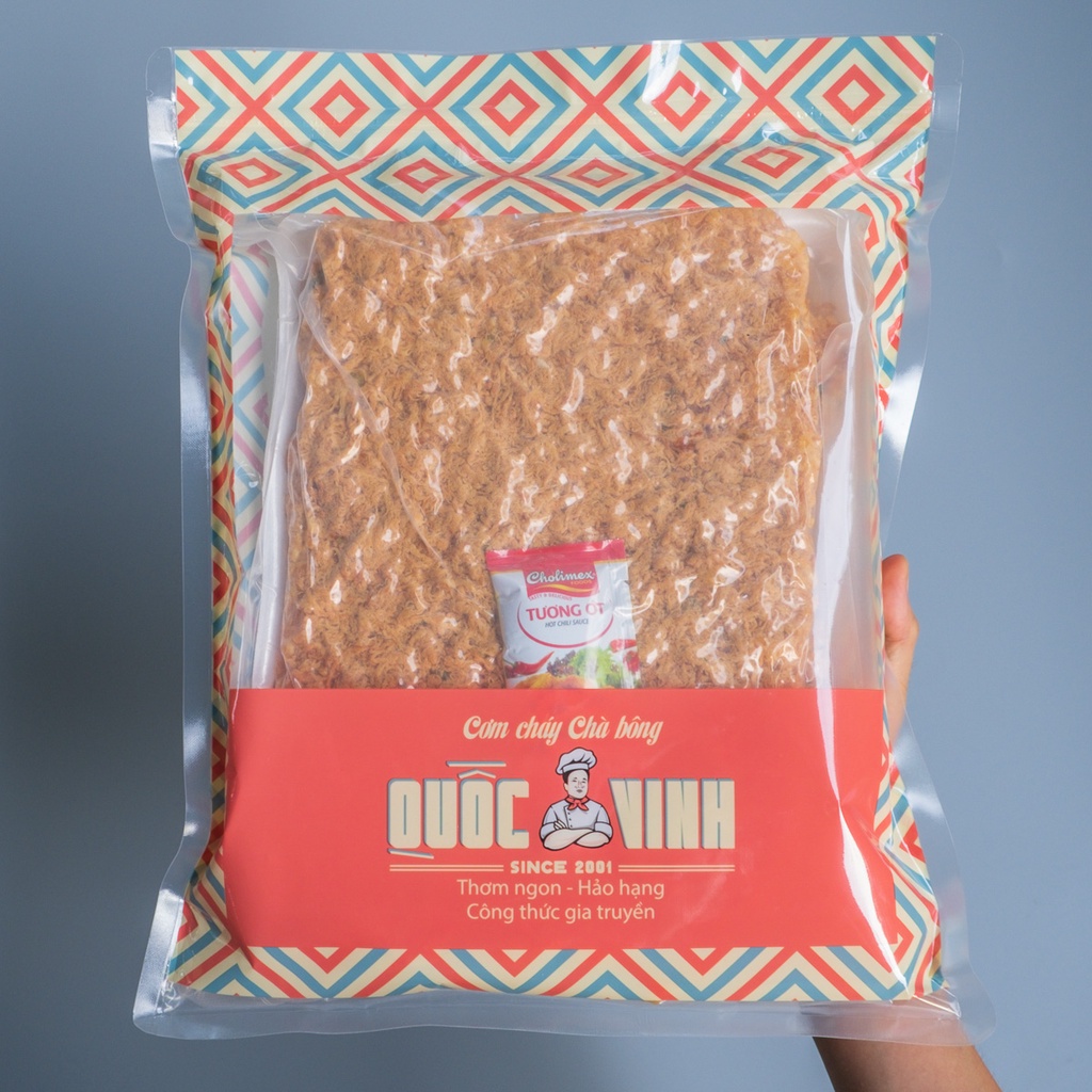 Combo 6 gói cơm cháy chà bông Quốc Vinh - Vị Vừa loại 500g/gói