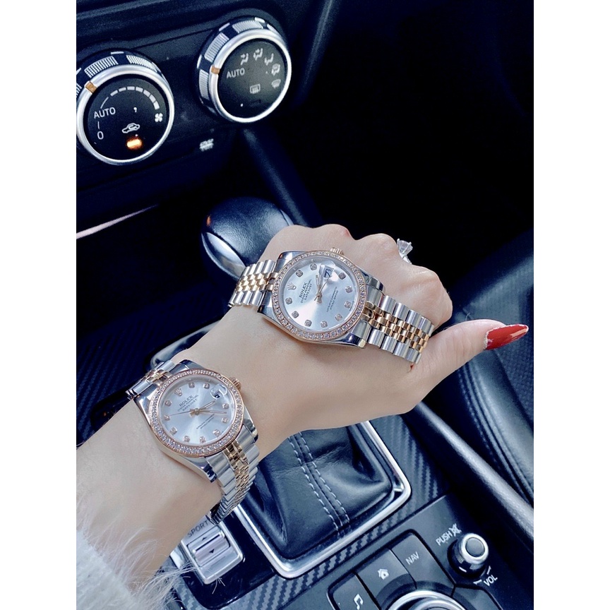 Đồng hồ đeo tay nữ, đồng hồ nữ ROLEX full hộp cao cấp, dây thép siêu sang chảnh, màu sắc thời trang, cực đẹp cho phái nữ
