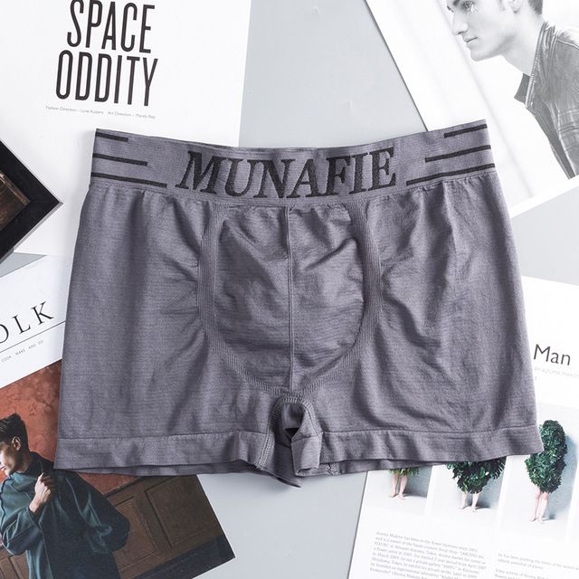 Quần lót boxer, quần lót đùi nam cotton dệt kim Munafie (Được chọn màu)